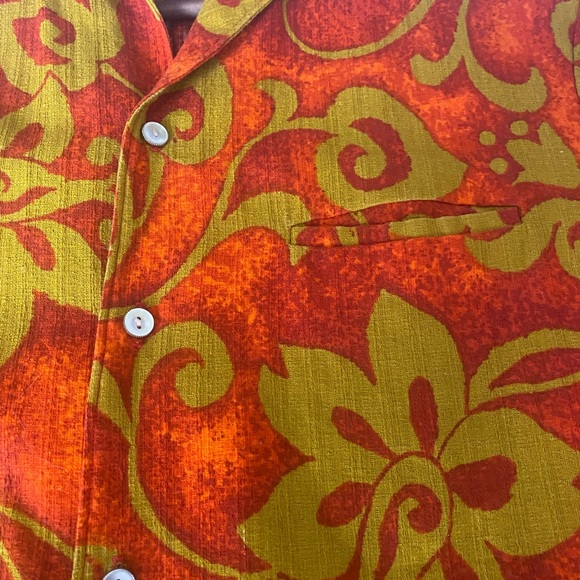 Vintage 60’s Barkcloth Hapa Jac Hawaiian Shirt - Picture 4 of 6